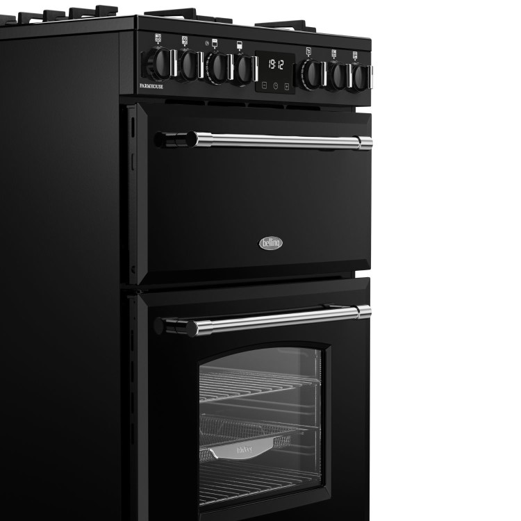 Refurbished Belling Farmhouse 444411813 60cm Dual Fuel Range Cooker