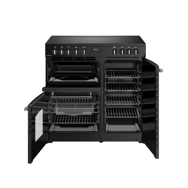 Belling Farmhouse 90cm Electric Range Cooker - Black