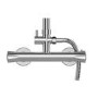 GRADE A1 - Gainsborough GDRE Thermostatic Bar Mixer Shower Set with Adjustable & Drencher Heads - Round