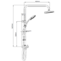 GRADE A1 - Triton Amore DuElec 9.5kW Black Electric Shower