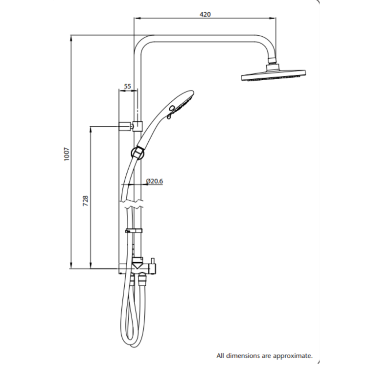ONLY OPENED - Triton Amore DuElec 9.5kW Brushed Steel Shower