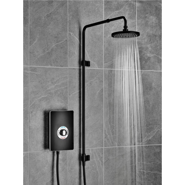 GRADE A1 - Triton 9.5kW Aspirante UNIQ&reg; Electric Shower - Matt Black