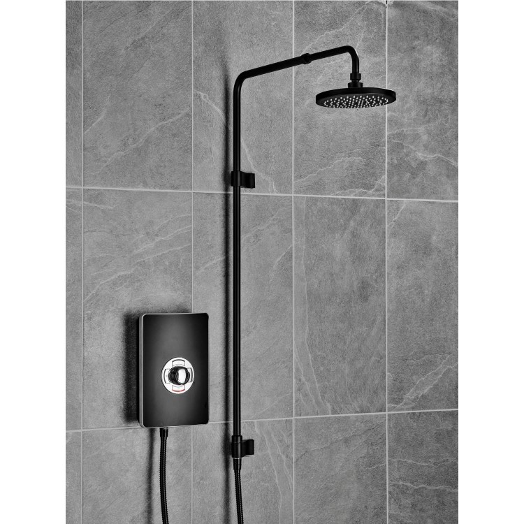 GRADE A1 - Triton 9.5kW Aspirante UNIQ&reg; Electric Shower - Matt Black