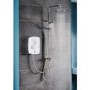 GRADE A1 - Triton Danzi Duelec 10.5kW Gloss White Electric Shower