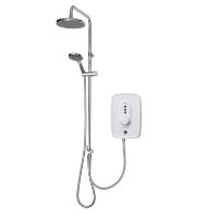 GRADE A1 - Triton Danzi Duelec 10.5kW Gloss White Electric Shower