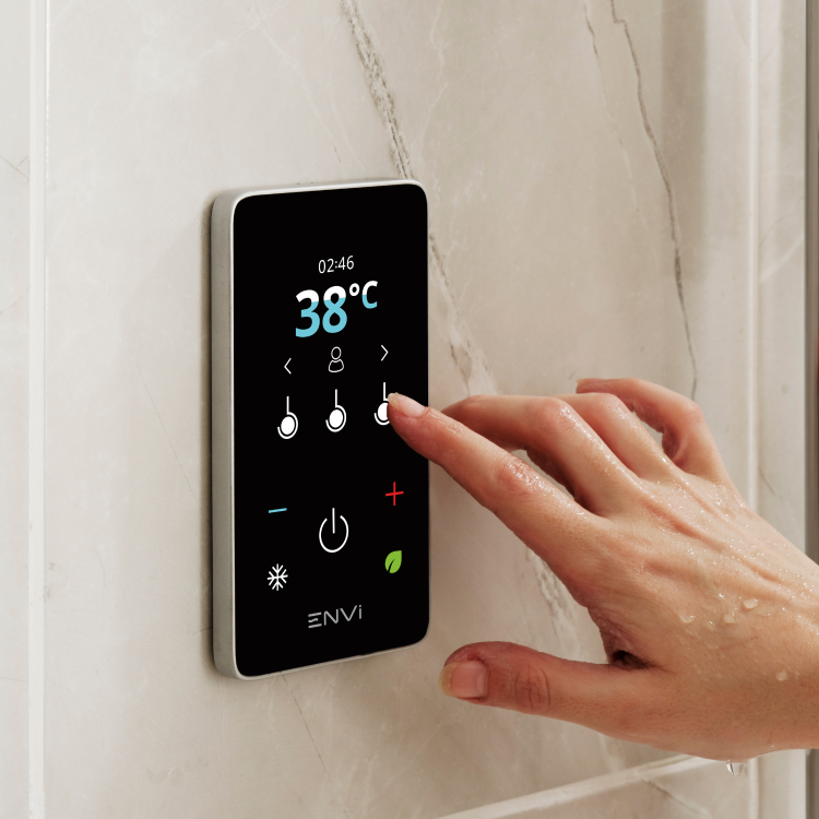 ONLY OPENED - Triton ENVi 10.5kW DuElec Kit Digital Electric Shower -Black