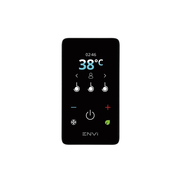 GRADE A1 - Triton ENVi 9.0KW Ceiling Fed Kit Digital Electric Shower - Black