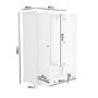 White Double Wardrobe with Drawer - Georgia