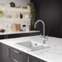 GRADE A1 - Rangemaster GEO Intense Round Chrome 4 in 1 Boiling Water Kitchen Tap