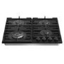 Hisense 60cm 4 Burner Gas on Glass Hob - Black