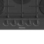 Hisense 75cm Gas on Glass 5 Burner Gas Hob - Black