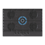 Hisense 75cm 5 burner Gas on Glass Hob - Black