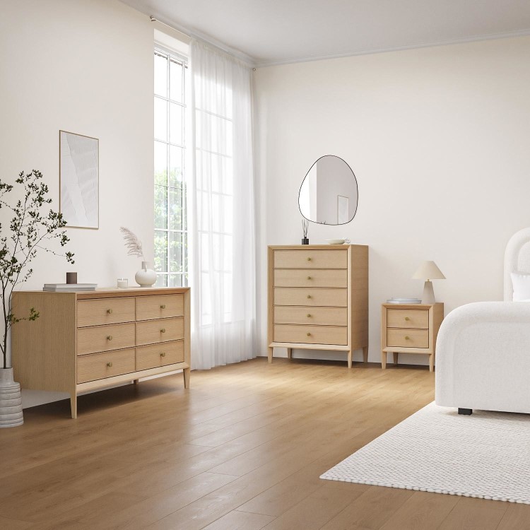 Solid Wood Chest of 5 Drawers - Georgie