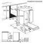 AEG Integrated Dishwasher - Black control panel