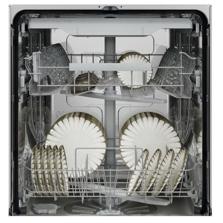 AEG Integrated Dishwasher - Black control panel