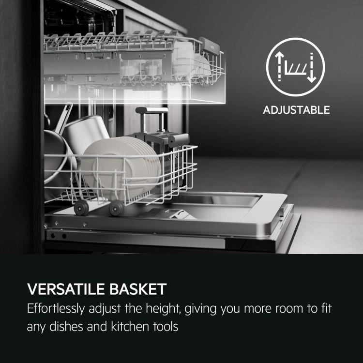 AEG Integrated Dishwasher - Black control panel B-rated