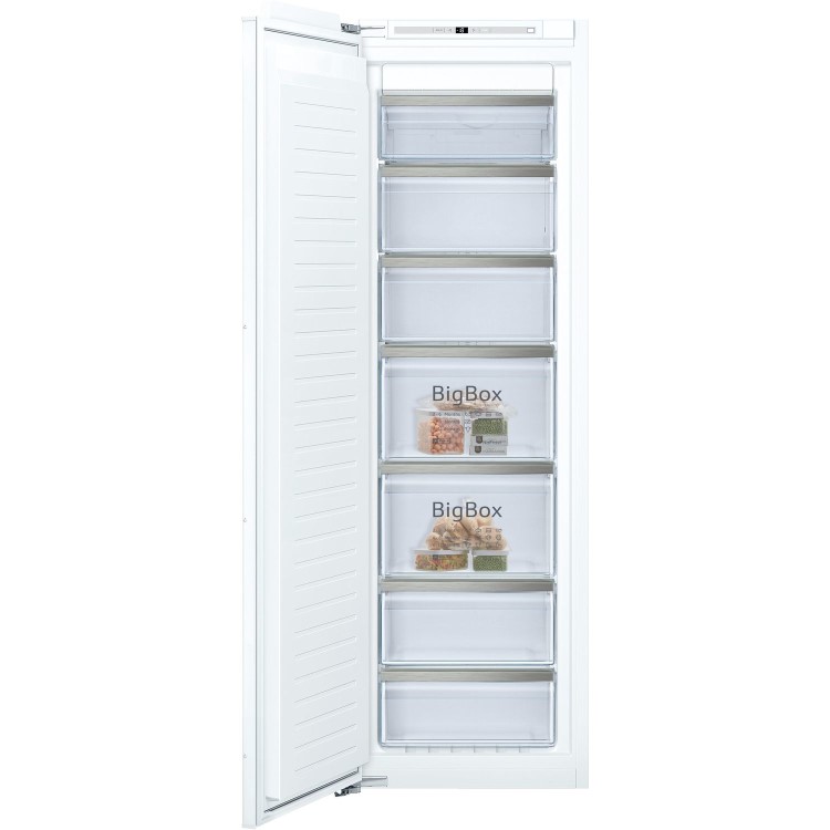 Refurbished Neff N70 GI7813EF0G Integrated 211 Litre Tall Frost Free Freezer White