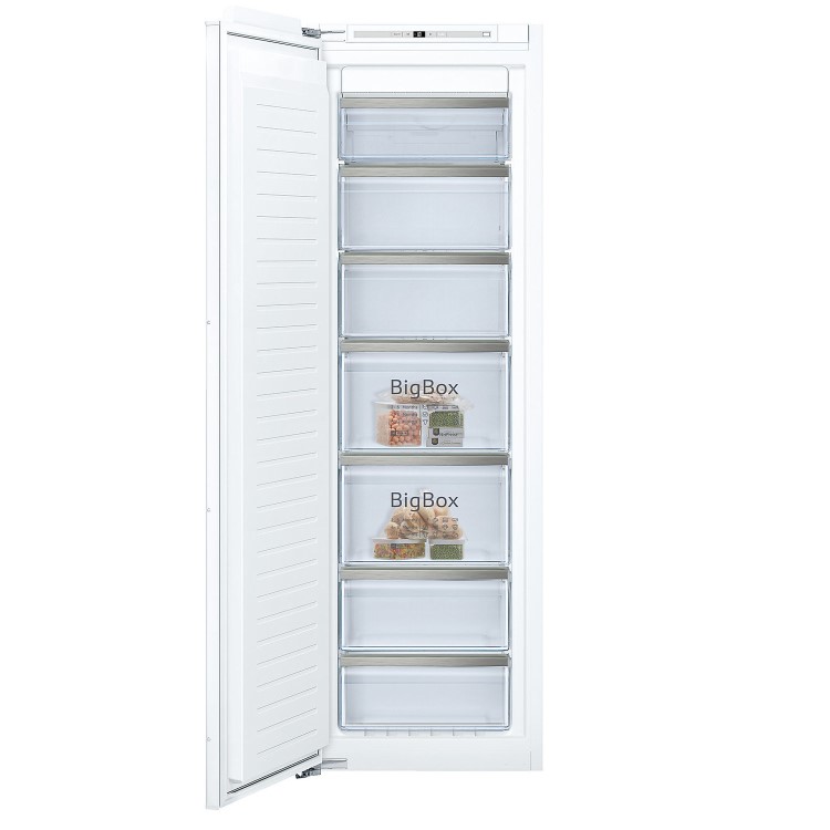 Refurbished Neff N70 GI7813EF0G Integrated 211 Litre Tall Frost Free Freezer White