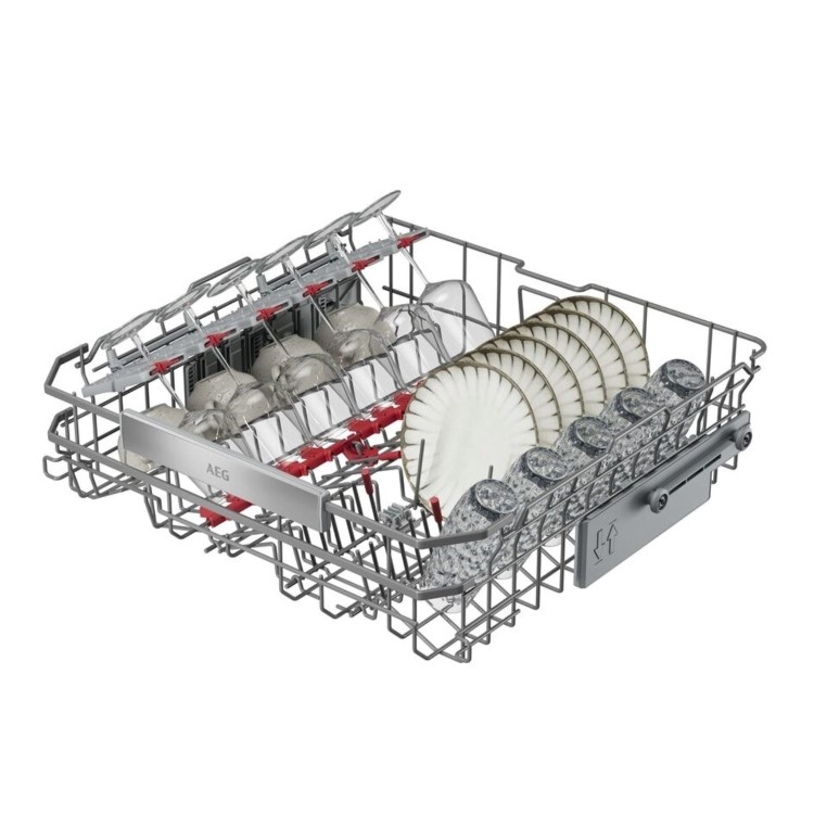 AEG Series 8000 AirDry Integrated Dishwasher - A-rated Black Control Panel
