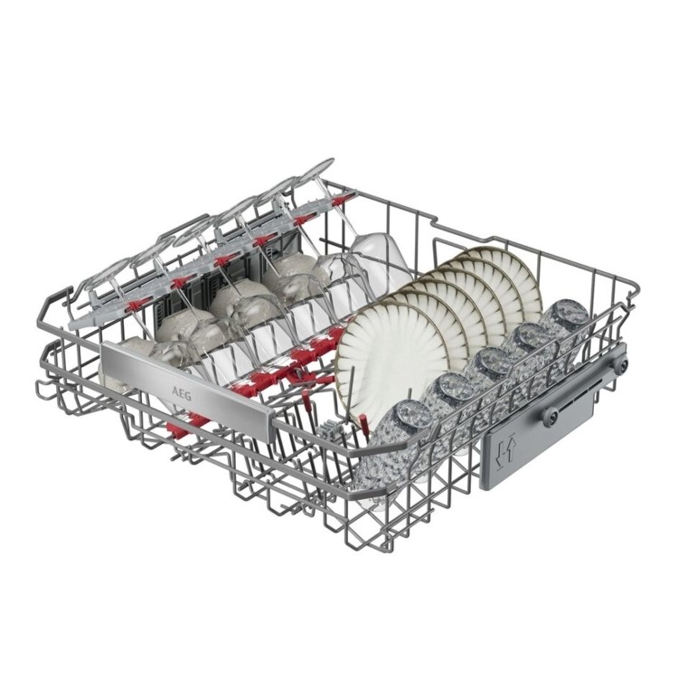 AEG Series 8000 ComfortLift Integrated Dishwasher - A-rated Black Control Panel