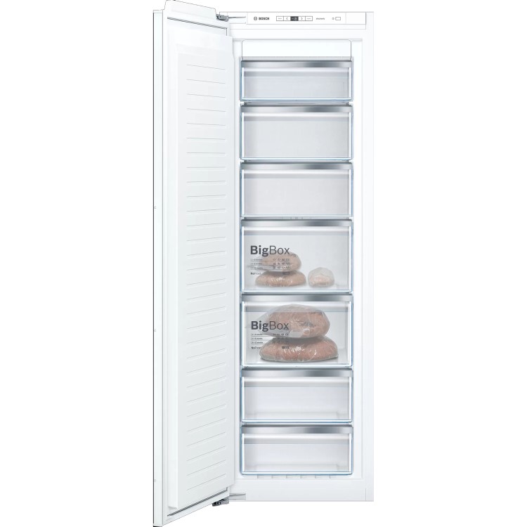Refurbished Bosch Serie 6 GIN81AEF0G Integrated 211 Litre Upright Freezer