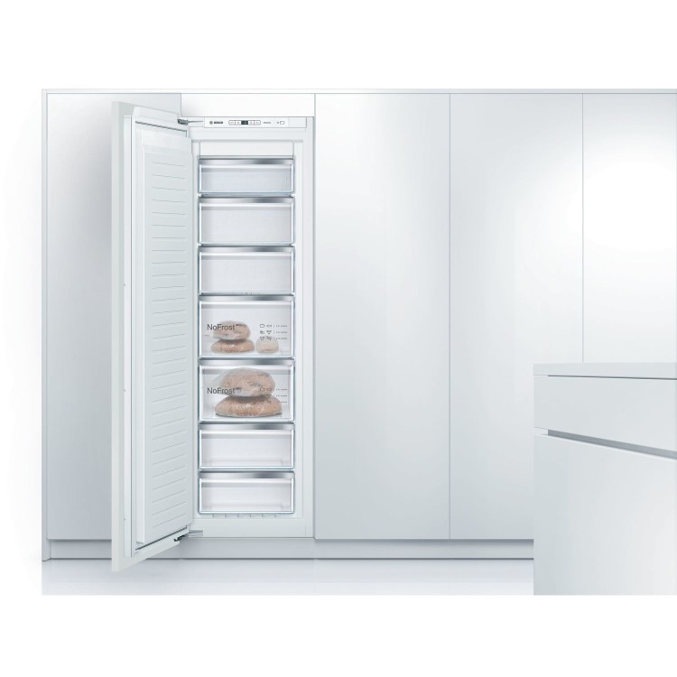 Refurbished Bosch Serie 6 GIN81AEF0G Integrated 211 Litre Upright Freezer