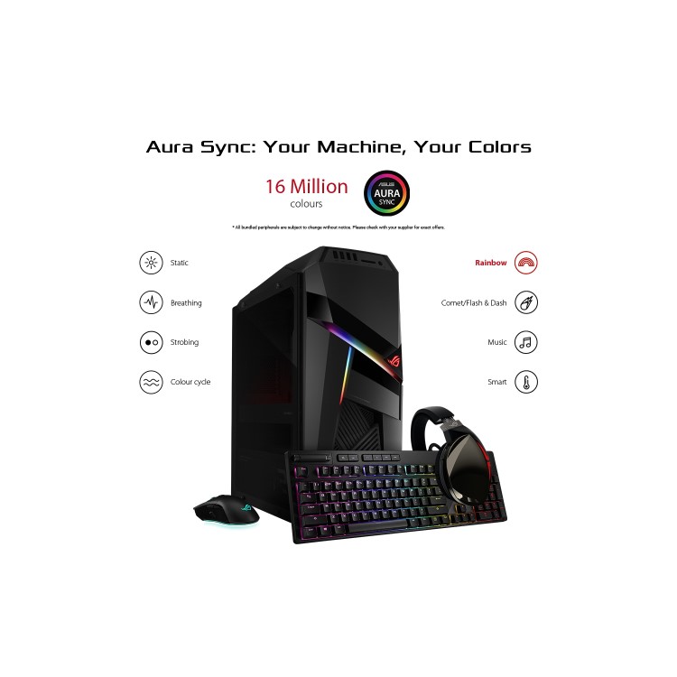 Asus ROG Strix GL12 Core i7-8700 16GB 2TB + 256GB SSD GeForce GTX 1070 8GB Windows 10 Gaming PC