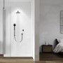 GRADE A1 - Aqualisa Black Smart Glo Dual Wall Mounted Smart Digital Mixer Thermostatic Shower HP/Combi