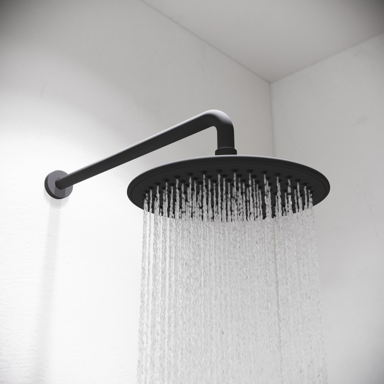 GRADE A1 - Aqualisa Black Smart Glo Dual Wall Mounted Smart Digital Mixer Thermostatic Shower HP/Combi