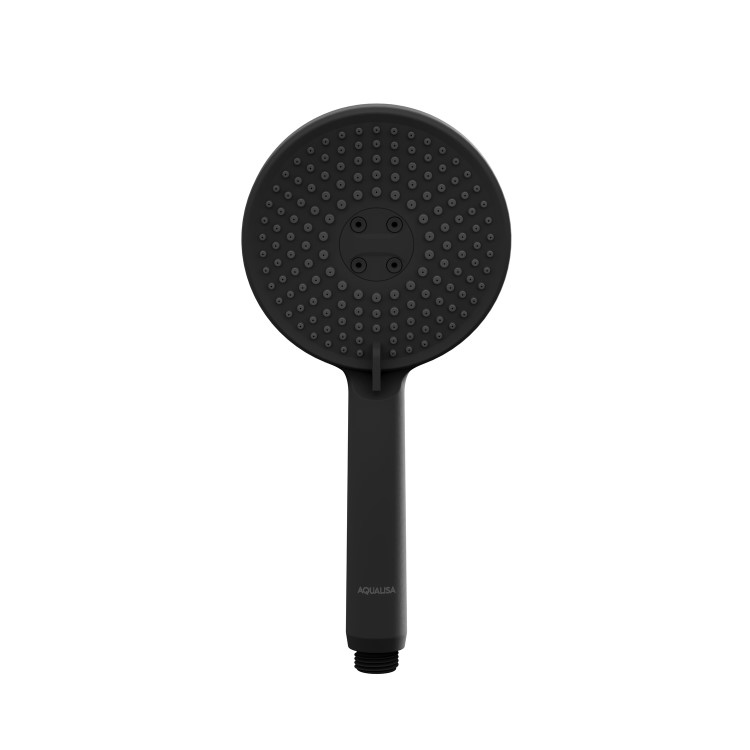 GRADE A1 - Aqualisa Black Smart Glo Dual Wall Mounted Smart Digital Mixer Thermostatic Shower HP/Combi