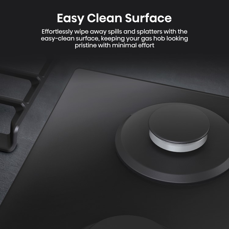 Hisense 60cm 4 Burner Gas Hob - Black