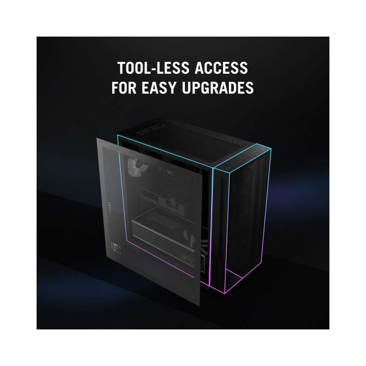 ASUS ROG G700 GM700TZ-R8700F040W Tower AMD Ryzen 7 8700F 32GB RAM 1TB SSD GeForce RTX 5070 Windows 11 Gaming PC