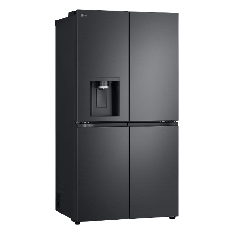 LG NatureFRESH 637 Litre Four Door American Fridge Freezer - Black