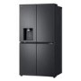 LG NatureFRESH 637 Litre Four Door American Fridge Freezer - Black
