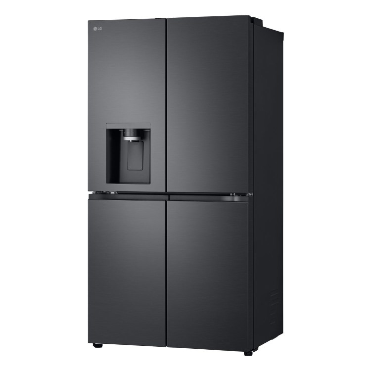 LG NatureFRESH 637 Litre Four Door American Fridge Freezer - Black