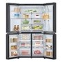 LG NatureFRESH 637 Litre Four Door American Fridge Freezer - Black