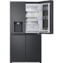 LG InstaView 638 Litre Four Door American Fridge Freezer - Matte Black