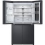 LG InstaView 638 Litre Four Door American Fridge Freezer - Matte Black