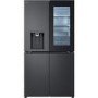 LG InstaView 638 Litre Four Door American Fridge Freezer - Matte Black