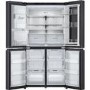 LG InstaView 638 Litre Four Door American Fridge Freezer - Matte Black