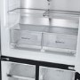 LG InstaView 638 Litre Four Door American Fridge Freezer - Matte Black
