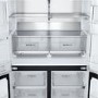LG InstaView 638 Litre Four Door American Fridge Freezer - Matte Black