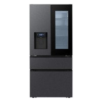 LG Fit & Max InstaView™ 522 Litre French Style American Fridge Freezer - Essence Black Steel