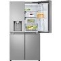 LG NatureFRESH 637 Litre Four Door American Fridge Freezer - Prime Silver