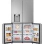 LG NatureFRESH 637 Litre Four Door American Fridge Freezer - Prime Silver