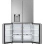 LG NatureFRESH 637 Litre Four Door American Fridge Freezer - Prime Silver