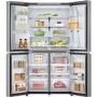 LG NatureFRESH 637 Litre Four Door American Fridge Freezer - Prime Silver