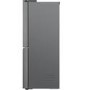 LG NatureFRESH 637 Litre Four Door American Fridge Freezer - Prime Silver