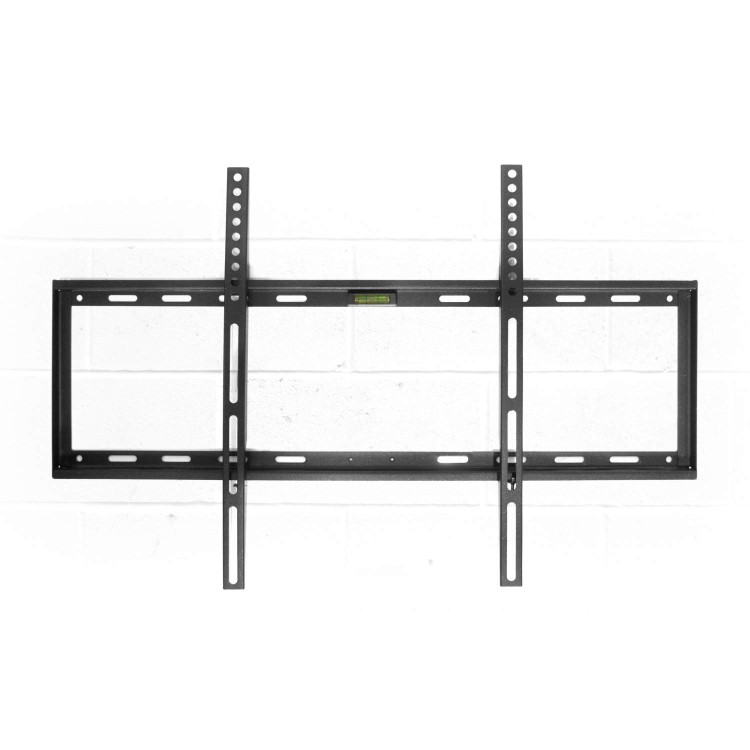Super Slim Flat to Wall TV Bracket with Spirit Level for 32 - 70" TVs - Universal VESA up to 600 x 400mm and 45kg Load