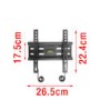 electriQ - Slim Flat TV Wall Bracket - Up to 40 Inch TVs